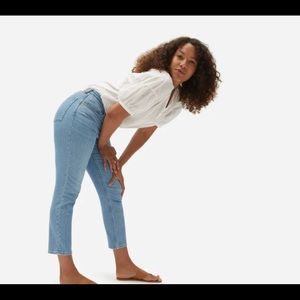 Everlane The Curvy Cheeky Jean_Sky Blue Wash